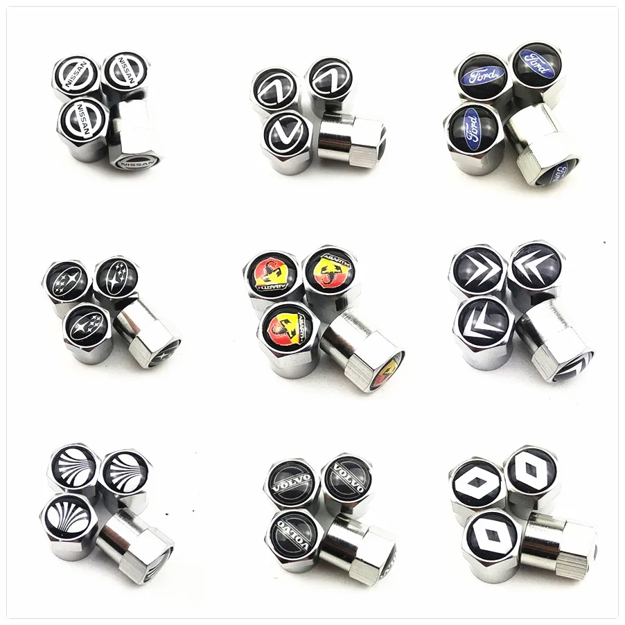 

4pcs New Metal Wheel Tire Valve Caps For Nissan Qashqai j11 Juke X-trail T32 Tiida Note Almera Primera Pathfinder Teana Rogue