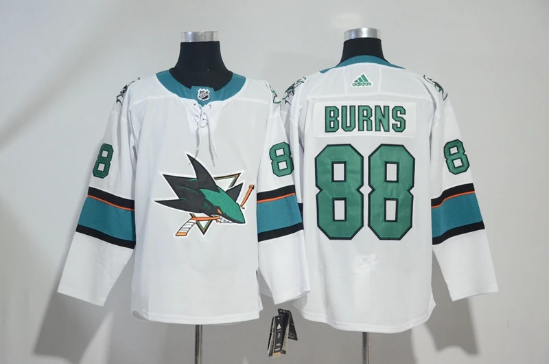 For Men Сан-Жозе Мужские взрослые 88 Brent Burns 19 Joe Thornton Джерси - Цвет: For Men