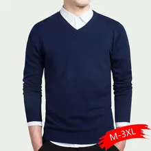Men's Fashion Boutique Pure Color Cotton Cardigan V-neck Formal Social Business Knitting A Sweater Male Sweater