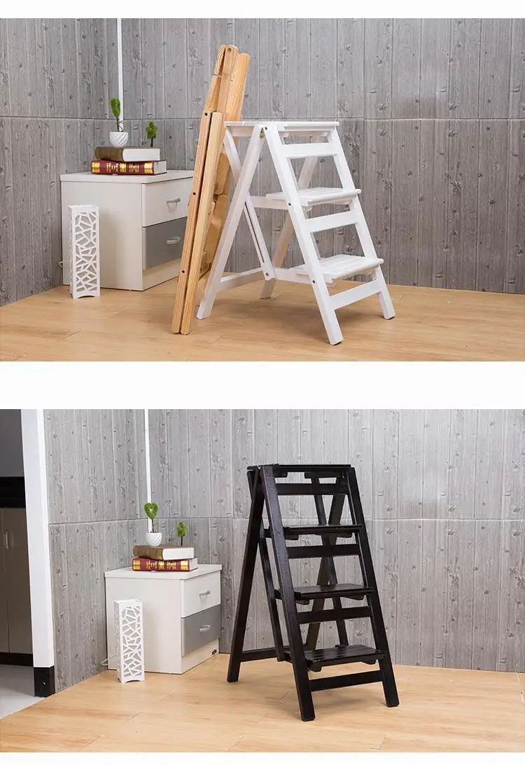 Крытый Echelle Pliante Кухня Taburete Cocina складной Escalera Plegable деревянный стул Escabeau Merdiven табурет-стремянка