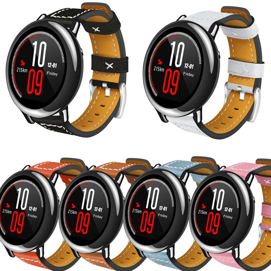 YHNUJM Genuine Leather Wrist band For Samsung Galaxy watch 42MM/46MM Smart Watch strap Smart Watch Strap