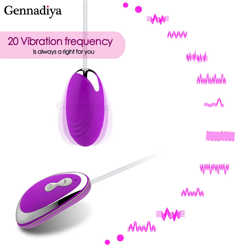 20 Speed Powerful Vibrating Egg Remote Control Vibrator Bullet Silicone Massage Ball Clitori Stimulator Erotic