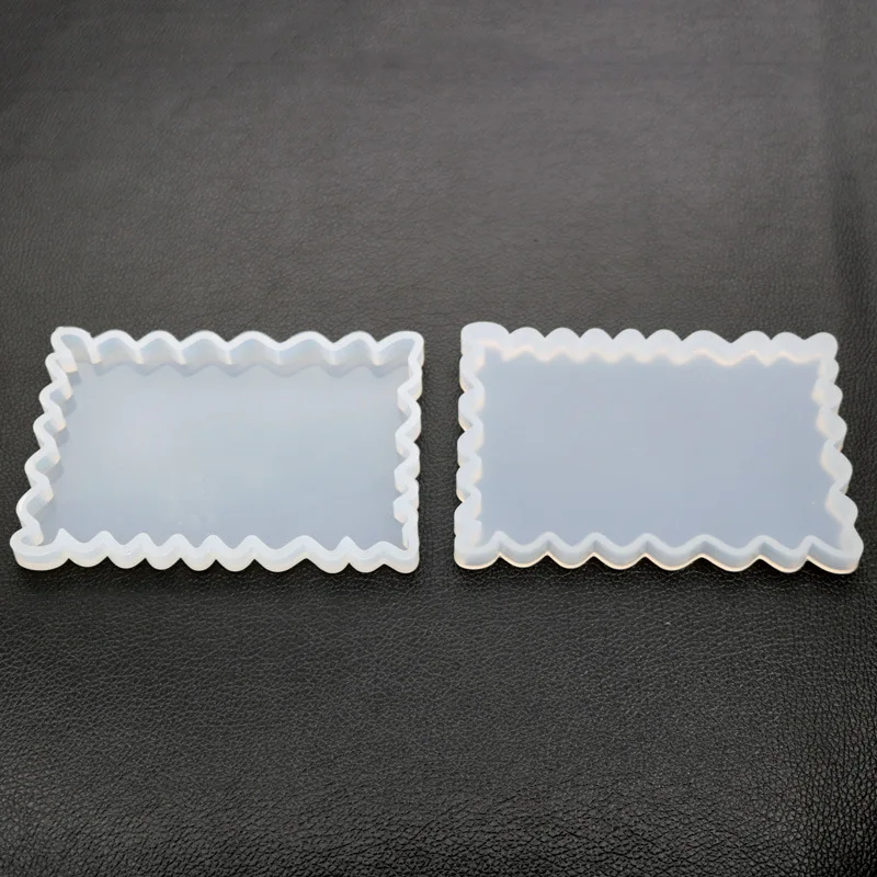 1 шт. DIY Кристалл эпоксидная смола, форма неправильной подстаканник Плесень ручной кулон, чтобы сделать зеркало силиконовая форма