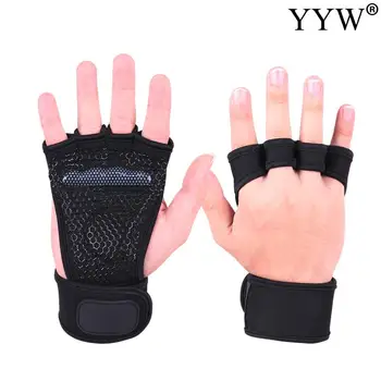 

Unisex Half Finger Glove for Fitness Weight Lifting Hook Training Gym Grips Straps Wrist Support Weights Power Anti-skidding
