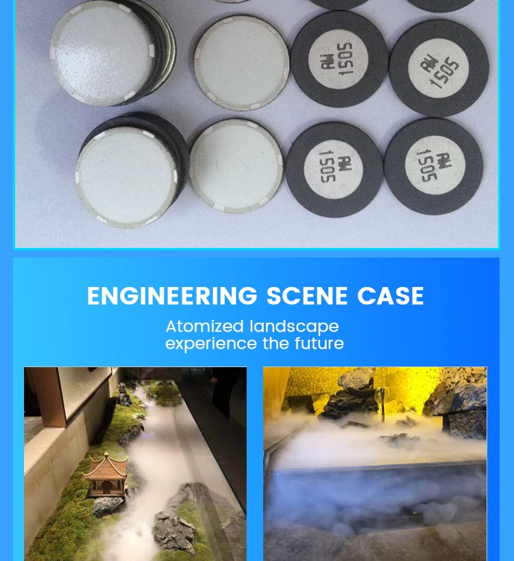 Description Picture 4 of item2pcs 20mm 1.7MHz high quality  Ultrasonic Mist Maker Fogger Ceramics Discs for indoor Humidifier spare parts