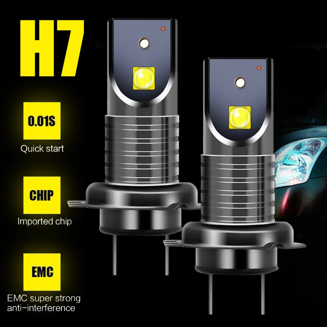 

2pcs H7 110W Car CREE 5050 CSP LED Headlight Kit Canbus Error Free Lamp 30000LM 6000K For Fog Lamp DC 9-32V