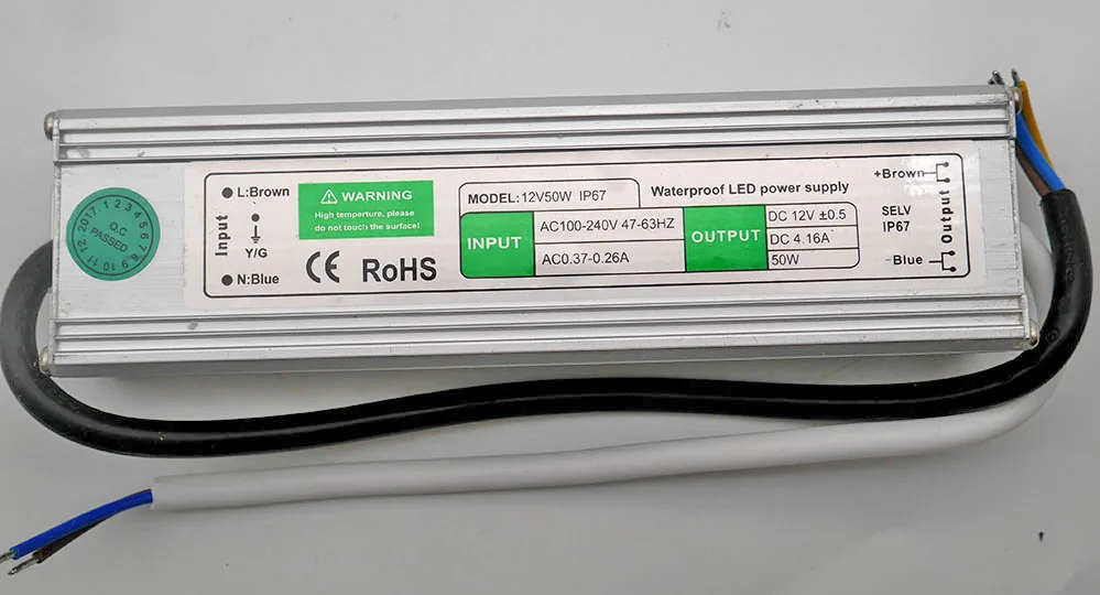 Водонепроницаемый IP67 светодиодный драйвер Ac dc 12 V/24 V 10 W 15 W 20 W 25 30 W 36 W 45 W 50 W 60 W 80 W 100 W 120 W 150 W Питание для светодиодный полосы света