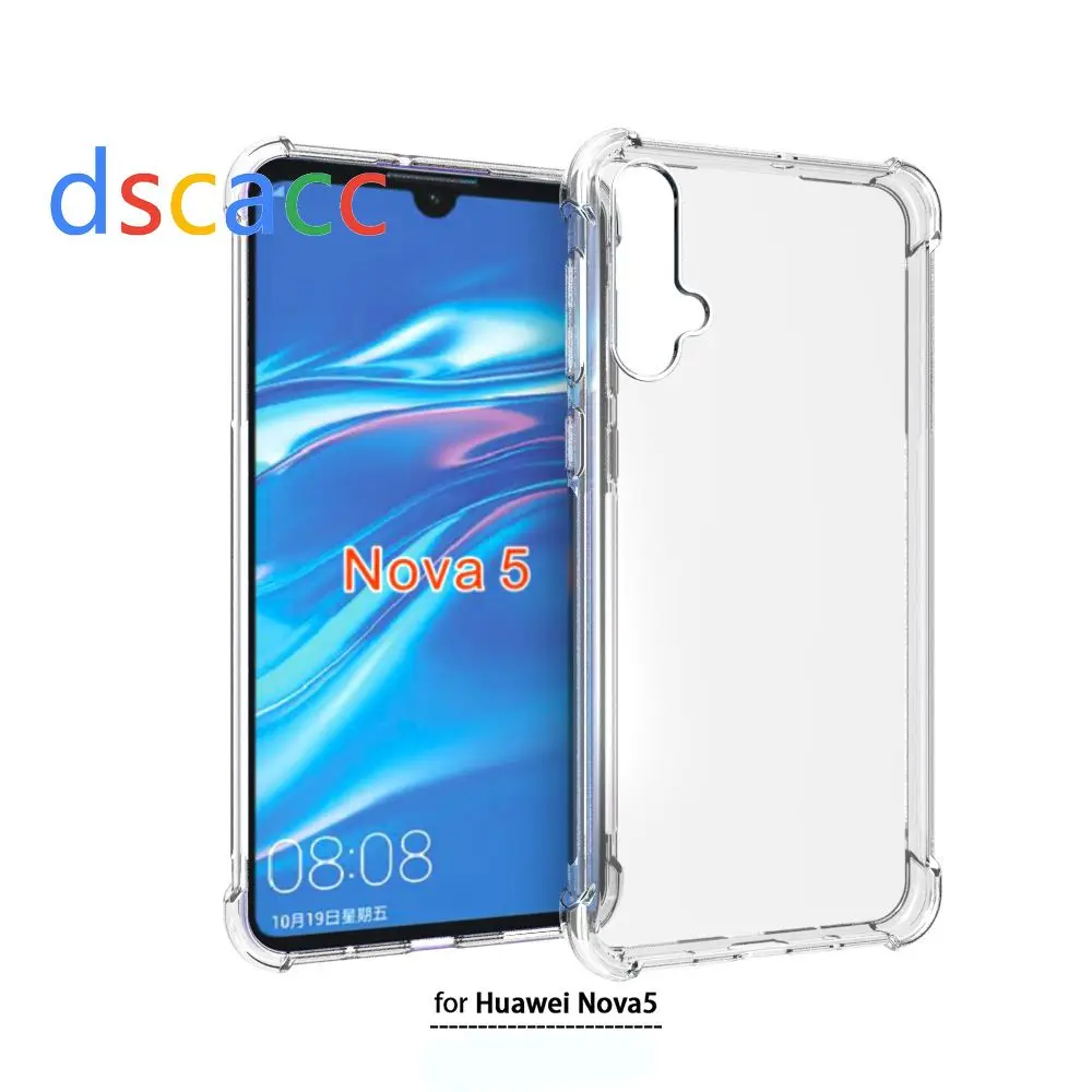 Чехол из ТПУ с воздушной подушкой DSCACC для huawei Nova 5 Nova 5i Pro Lite Y9 Prime mate 30 Lite P Smart Plus 100 шт