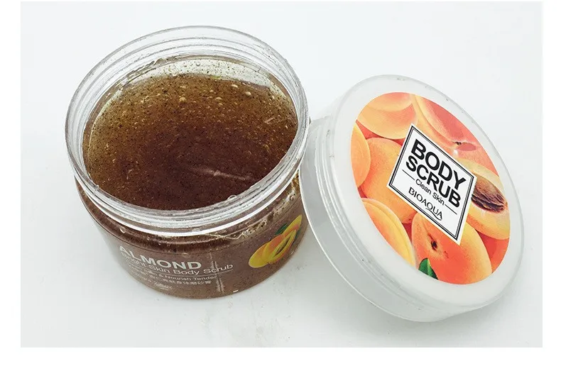 OEM cosmetic BIOAQUA beauty product skin care almond body scrub for exfoliator