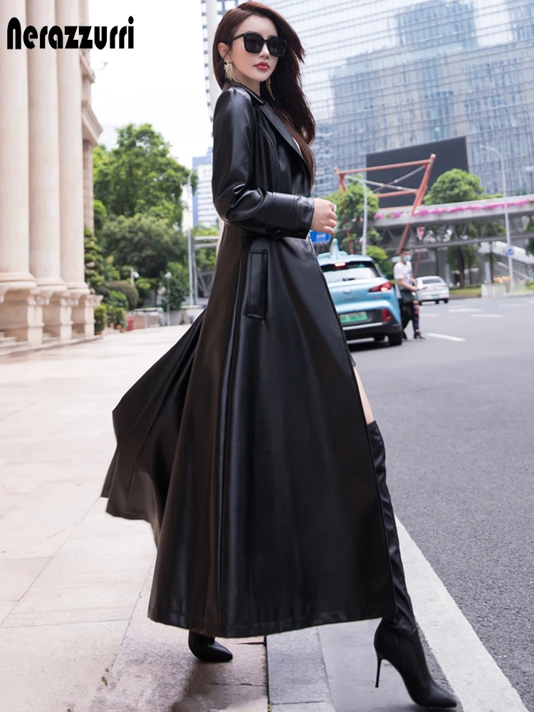 Nerazzurri Maxi Fit And Flare Leather 