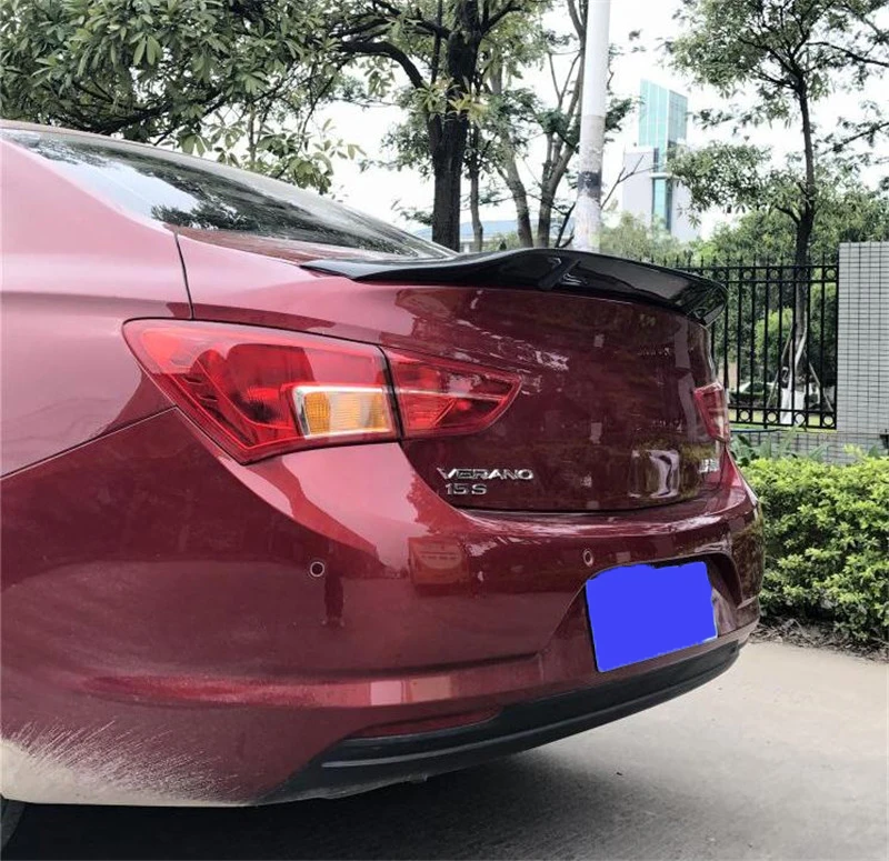 Для система навигации для Buick Verano GT Spoiler15-18 Verano спойлер Высокое качество ABS Материал заднее крыло автомобиля четыре двери-задний бампер автомобиля багажник хвост