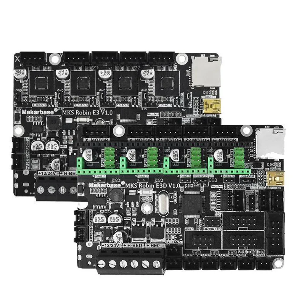 Плата управления Makerbase MKS Robin E3 E3D 32 бит заменяет SKR mini на tmc2209 Uart mode driver для Creality Ender 3