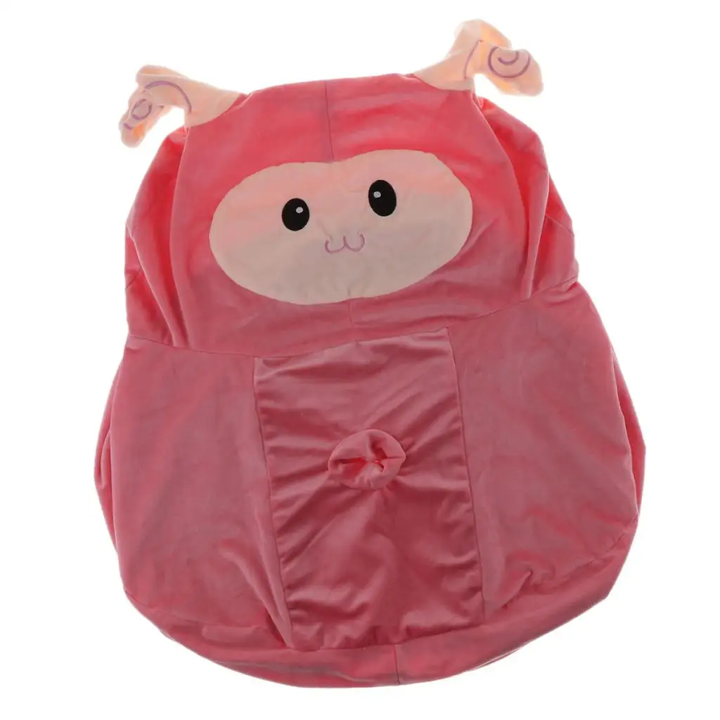 Baby Kids Foldable Sofa Infant Cartoon Seat Chair Children Plush Toys Without Filler Inside Only Cover