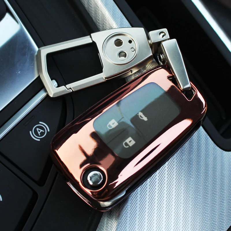Чехол для ключей автомобиля из ТПУ для Chevrolet Camaro Malibu Cruze Aveo Trax Opel Astra Corsa Meriva Zafira Antara для Buick Holder Shell