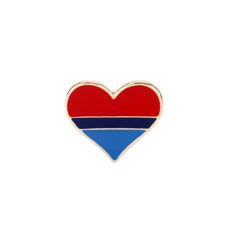 Крошечная булавка LGBTQ с изображением сердца эмалированная украшение для одежды и