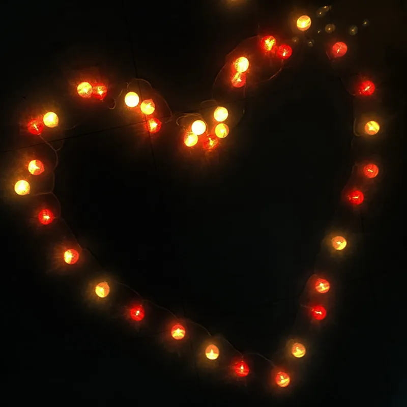 outdoor bulb string lights 40 LED Ball String Lights Battery Operated Colorful Garland Fairy Lights for Home Wedding Christmas Party Outdoor Decors outdoor fairy lights