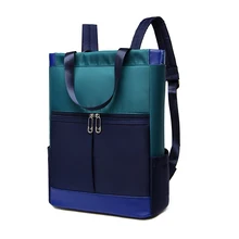 Женская Большая вместительная ручная двойная сумка через плечо, женский рюкзак, сумка для путешествий, нейлоновый водонепроницаемый рюкзак для ноутбука 15,6