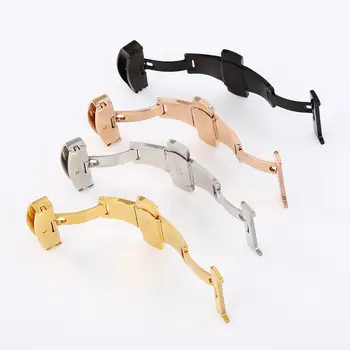 

Watch Accessory Stainless Steel Flip Lock Butterfly Deployment Clasp Watch Buckle Folding Butterfly Buckle Watch Buckle Watchban