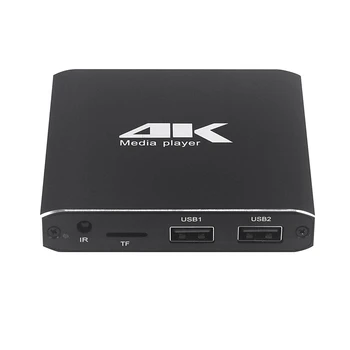 

MINI 4K Full HD 1080P Media Player with SD/USB/HDMI/AV/Auto Play Support 4K UHK H.265/H.264/VP9(EU Plug)
