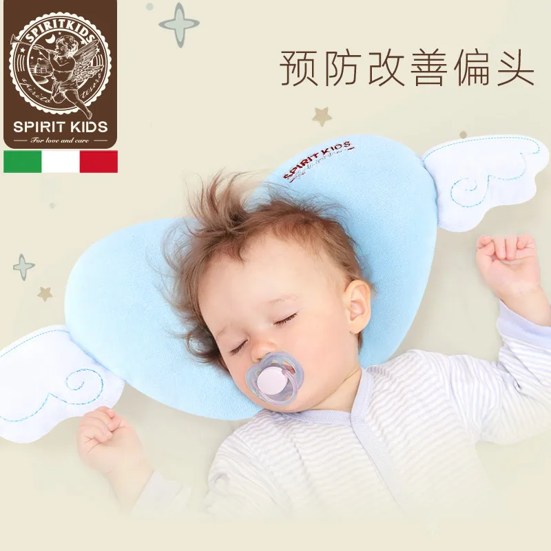Детская подушка Подходит для частичного newborn подушки на все четыре сезона; дышащий для маленьких детей; Размеры 0-6 месяцев подушка