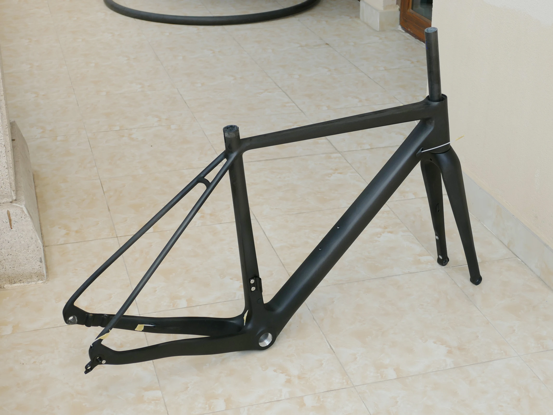 Карбоновый Toray матовый Велокросс велосипедный дисковый тормоз BSA BB30 Крестовая велосипедная Рама 12*142 мм через ось и вилка 12*100 мм через ось