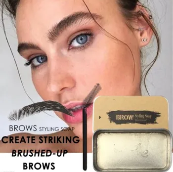 

Beckisue Eyebrow Kit Pomade Cosmetics Makeup Gel Soap Cosmetic Balm Styling Eyebrow Tint Pomade Waterproof Brow Lasting 3D TSLM2