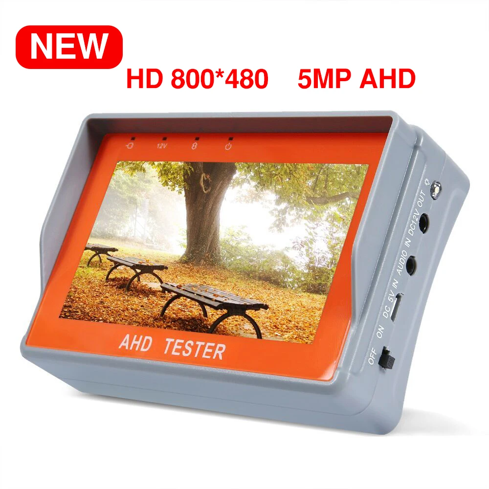 

5 inch 8MP cctv tester camera cctv video tester AHD Tester monitor TVI CVI CVBS portable Monitor Support UTC PTZ tester cameras