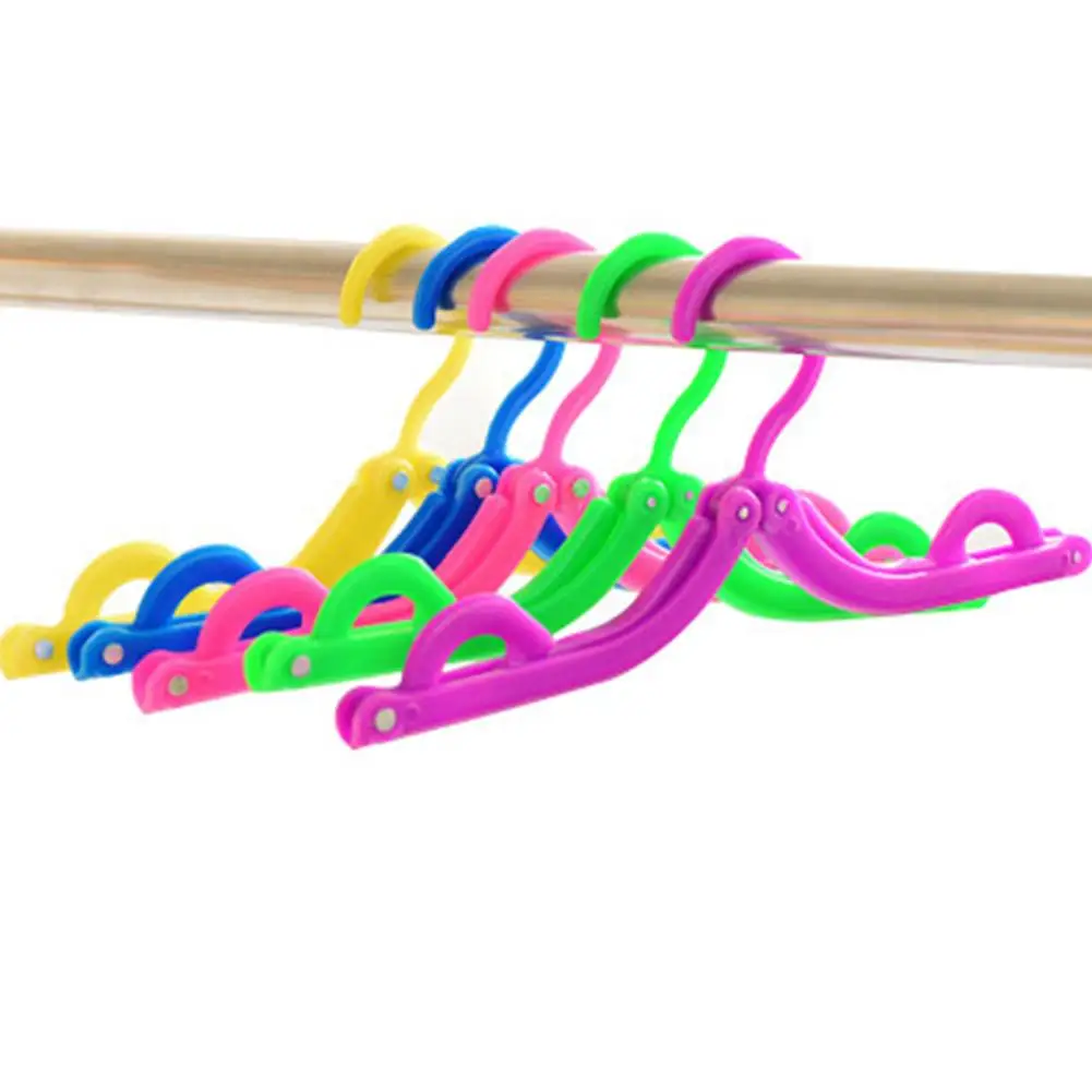 

Magic Portable Folding Clothes Hanger colorful Anti Skid Universal Multifunctional Rack Plastic Outdoor Clothes Drying Rack 1PC