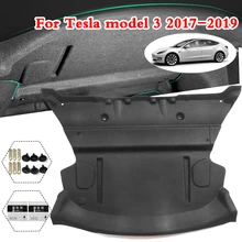 Tapis de coton insonorisant pour coffre arrière de voiture, 2 pièces, pour Tesla modèle 3 2017 2018 2019 2020
