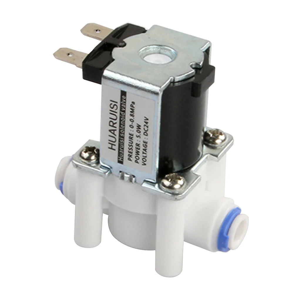 Прочный Электрический аксессуар Быстрая Conntection 1/" воды нормально закрытый N/C Пластик Магнитный 12 V/24 V Электрический соленоид