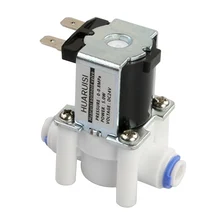 Прочный Электрический аксессуар Быстрая Conntection 1/" воды нормально закрытый N/C Пластик Магнитный 12 V/24 V Электрический соленоид