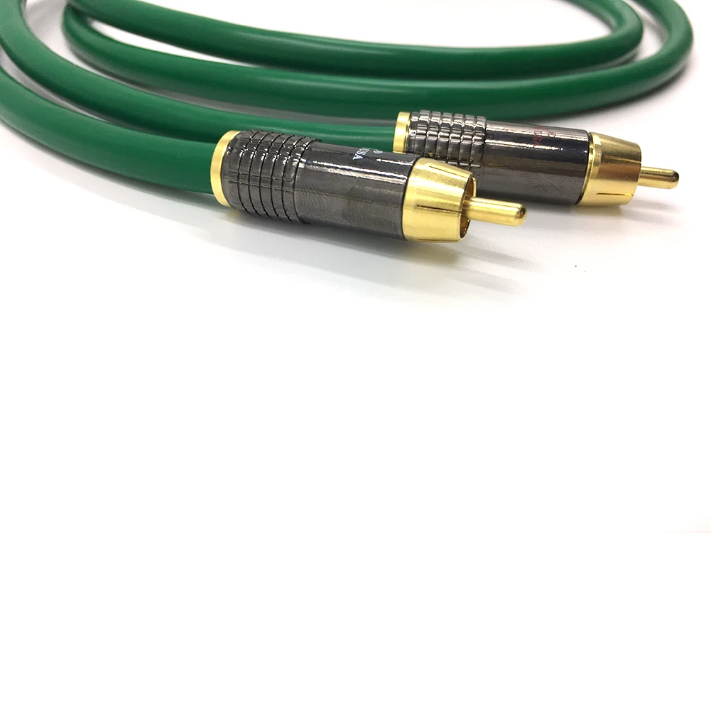 Бесплатная доставка 2328 Hi Fi посеребренный 2RCA кабель Colleimage высококачественный