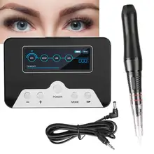 Electric High Frequency Vibration Tattoo Machine Pen Semi-Permanent Make Up Eyebrow Eyeliner Lip Machine US Plug 100-240V Supply