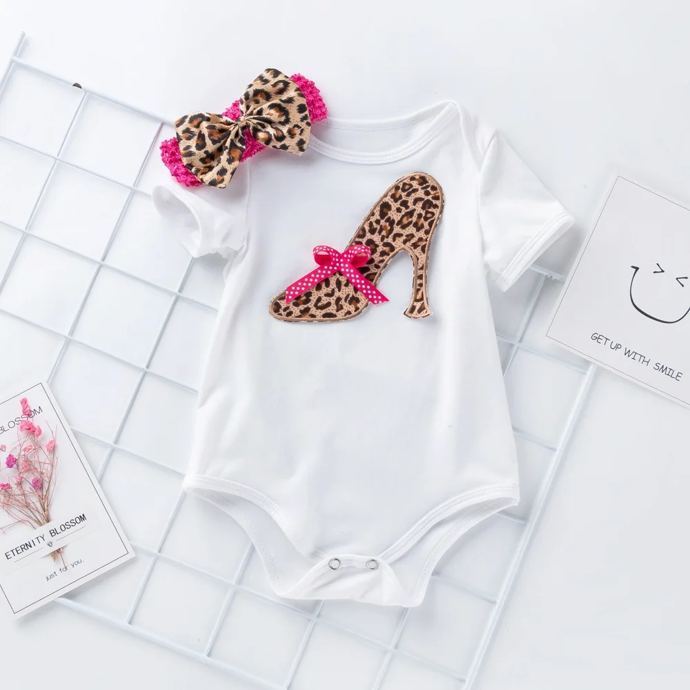 Baby Girl Leopard Bodysuit Set 3