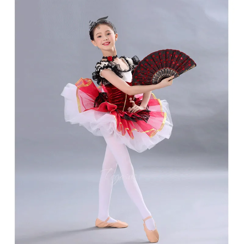 H2698ChildrenGirlsBalletDancingDressPalaceStylePerformanceShow