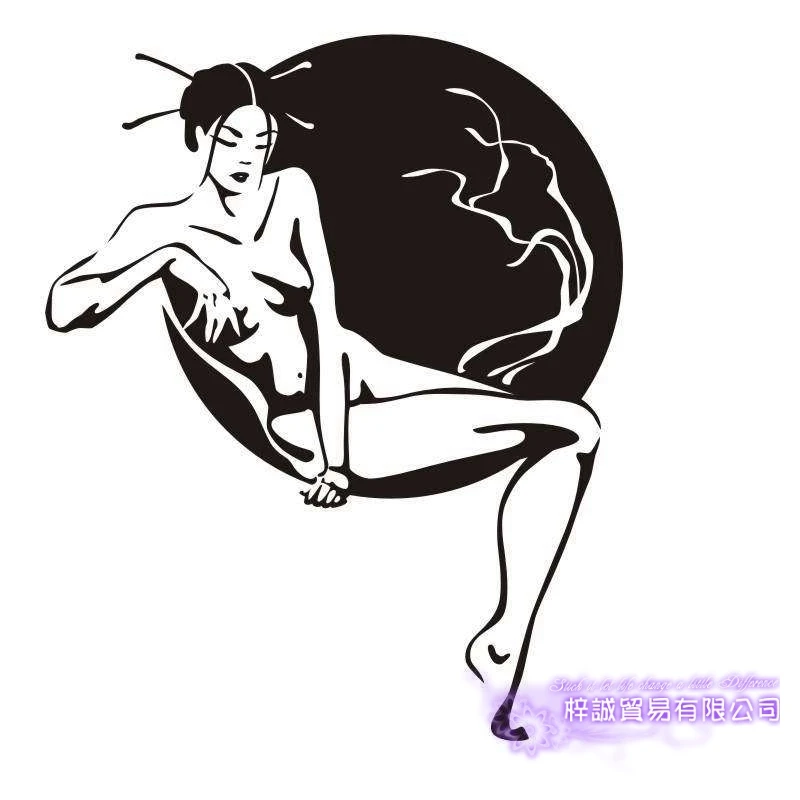 DCTAL Japan Sexy Girl Decal Beauty Body Naked Sticker Wall Bathroom Woman Girl Wall KTV Pub Bar Shop Sticker