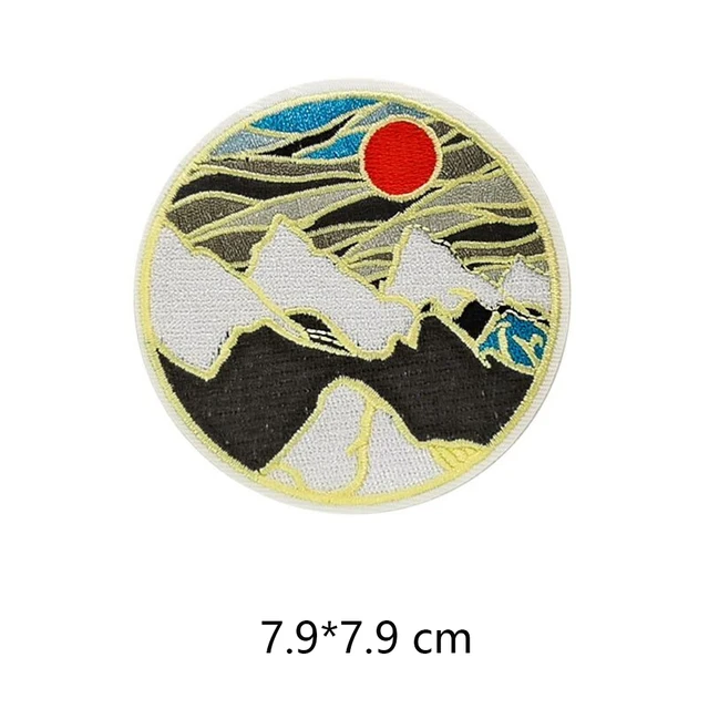 Scenery Sun Cute Iron On Patches For Clothes Handmade Sewing Patterns Embroidered Applique Patch On Clothes Stickers Vintage 13