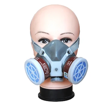 

Gas Mask Chemical Gas Anti Dust Paint Industrial Respirator Dual Filter Face Safety Protection Mask Workplace Safety Protection