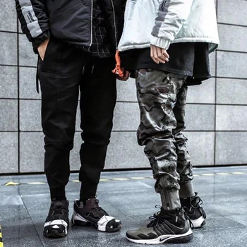 

2020 Men Hip Hop Pencil Pants Trousers Sweatpants Streetwear Male Casual Fashion Slim Fit Cargo Camouflage Pants Men