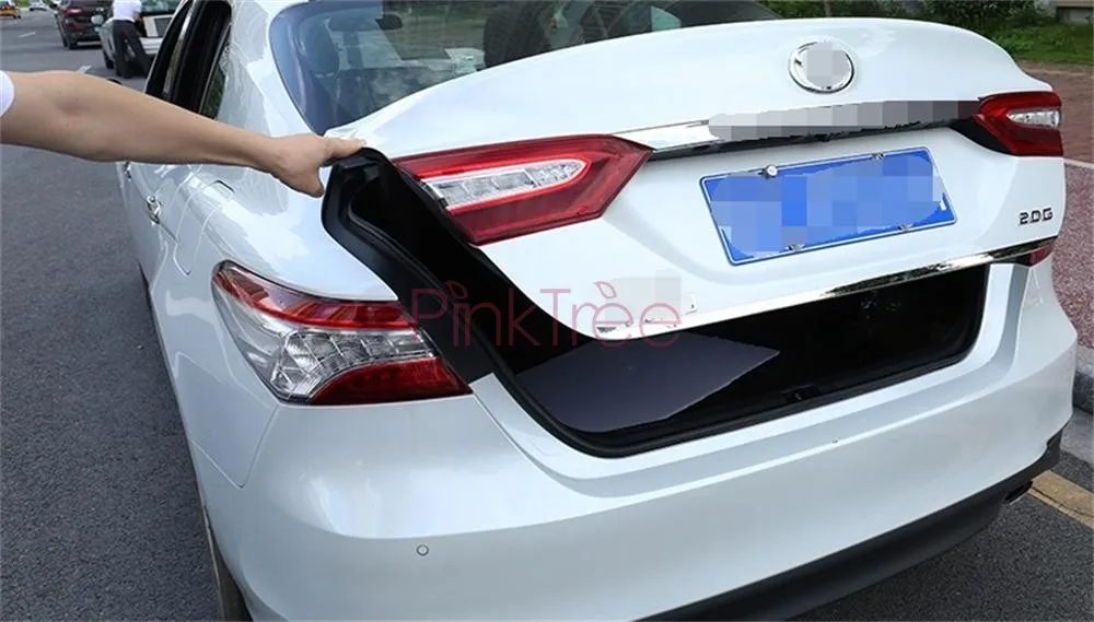 Для Toyota Camry хром задний багажник Пароварка украшения из нержавеющей стали автомобиля-Стайлинг Аксессуары зеркальная поверхность