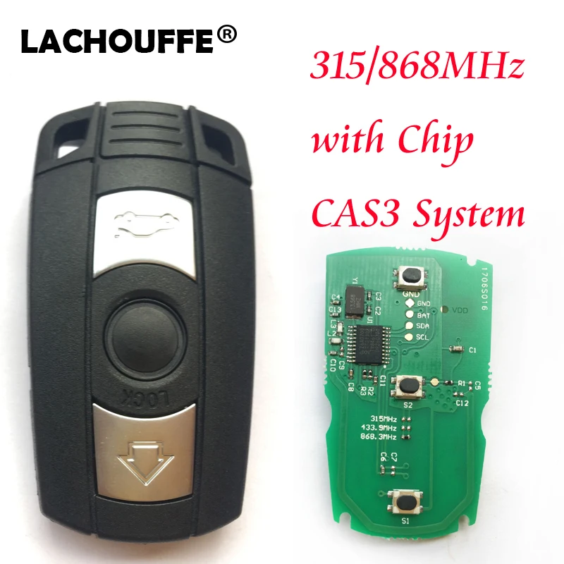 

Car Remote Smart Key 868MHz For BMW 1 3 5 7 Series X5 X6 Z4 For CAS3 System E60 E61 E90 E92 E93 E70 E71 E72 Car Smart Key Chip