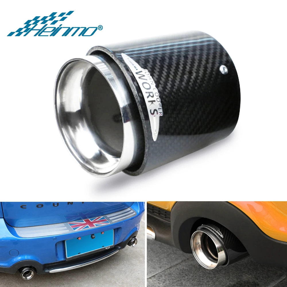 

For MINI Cooper R60 R56 R55 R57 Auto Vehicle Exhaust Pipe Tip Car Tail Throat Muffler Trim for MINI Cooper F60 F56 F54 F55 F57