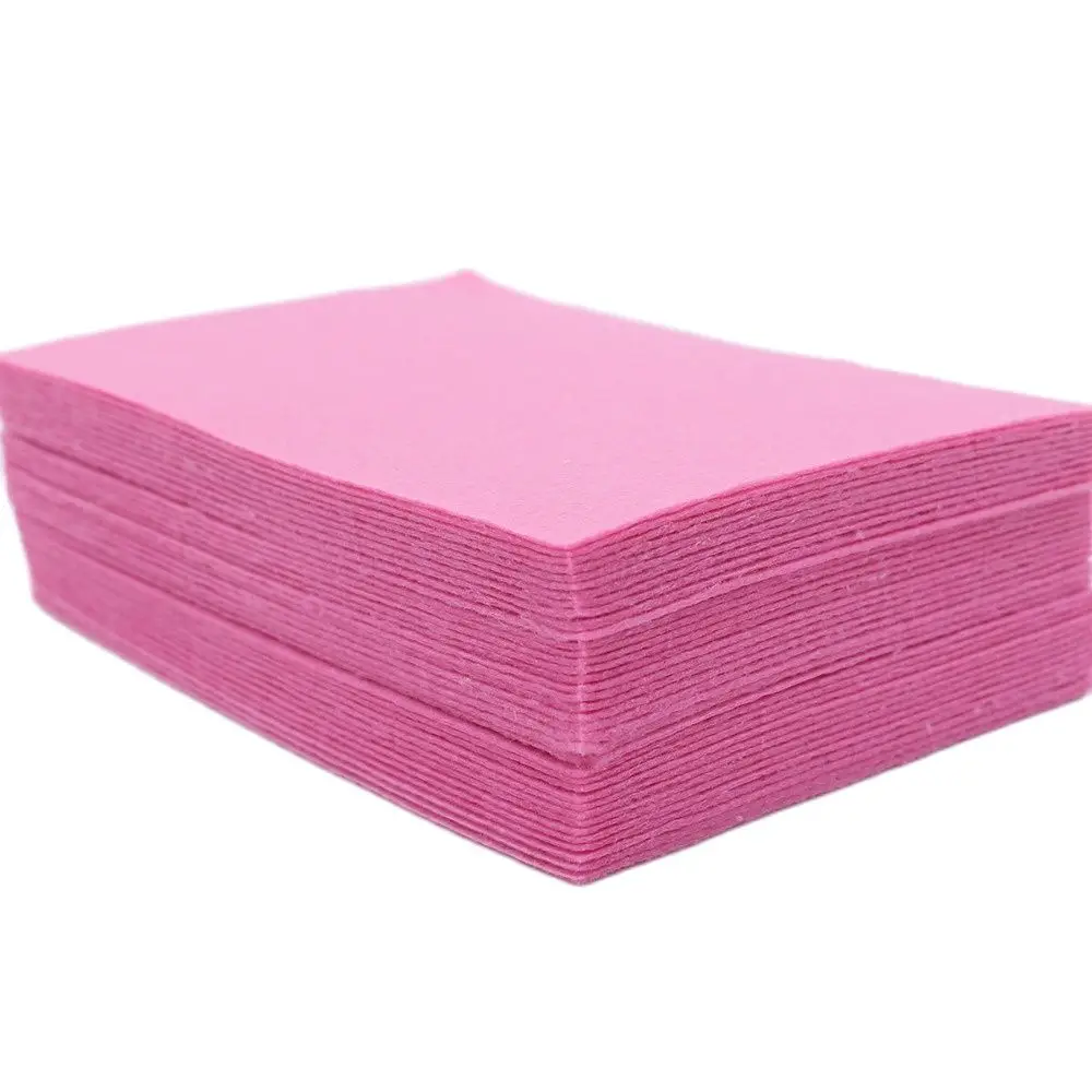 Hard Pink Felt Cloth 1mm Felt Fabric Polyester Felt Fabrics Needlework  Needle Sewing Handmade Fieltro Feltro