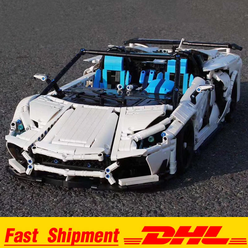 

DHL LZ 2101 3700Pcs Limited Edition Roadster Moc Aventador Sports Car Model Building Block Bricks Christmas Birthday Gifts Toys