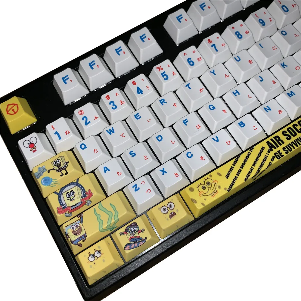  Cherry Profile PBT Keycaps for Mechanical Keyboard Cherry blossoms key caps mechanical keyboard key