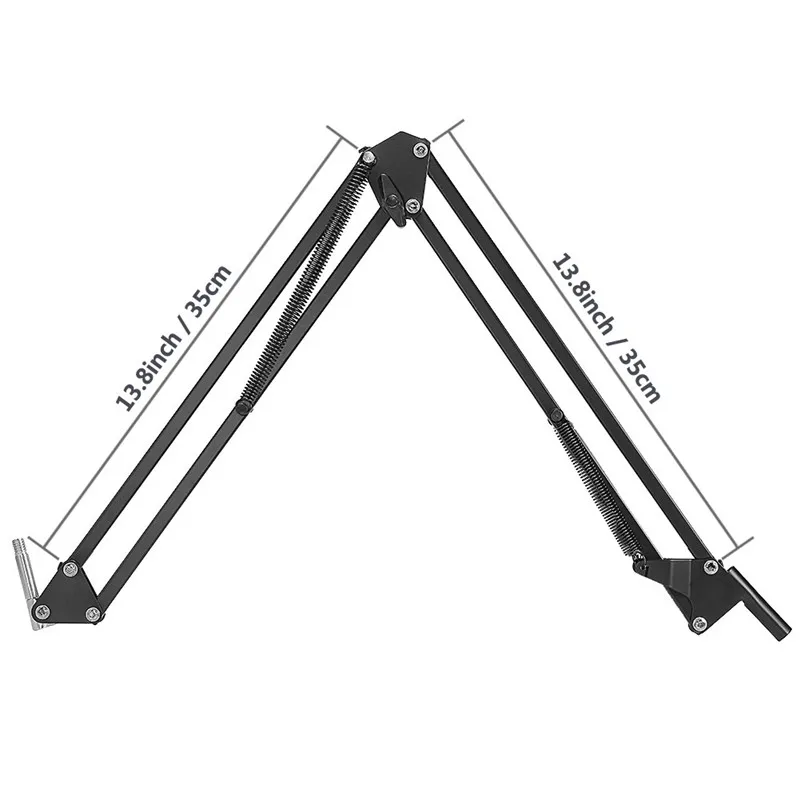 Neewer Студийный микрофон Черный Подвеска стрелы ножничный кронштейн микрофон консольный радио вещания