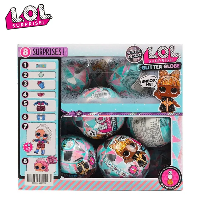 

LOL Surprise Disassembly Ball Disco Winter Disco Disassembly Fun Fashion Doll Pet Blind Box Flash Winter Disco Sister girl toys