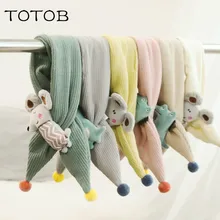 Детские шарфы в Корейском стиле; осенне-зимний теплый шарф для мужчин и женщин; Детский шарф с героями мультфильмов