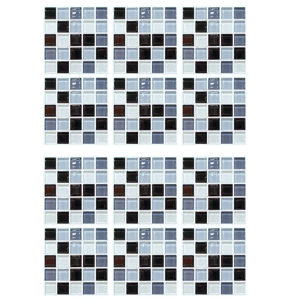 Fashion Interior Decoration Wall Sticker 3d self-adhesive Simulation European Mosaic Tile Bathroom | Дом и сад