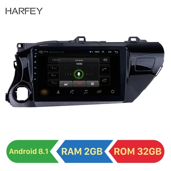 

Harfey 2+32G 10.1" car radio Android 8.1 for TOYOTA HILUX 2016 2017 2018 Left hand Driver with Bluetooth GPS USB FM SWC DVR OBD
